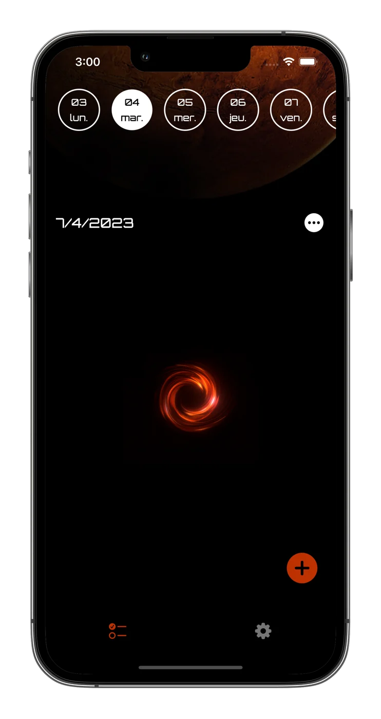 Capture d’écran de SpaceList