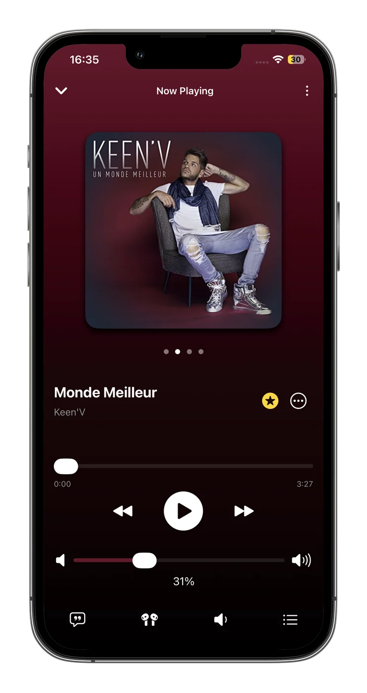 Capture d’écran de MusicPlayer