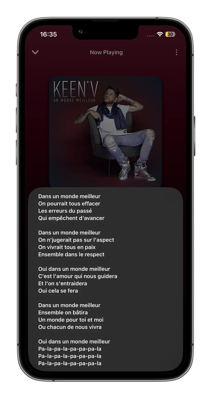 Capture d’écran de MusicPlayer