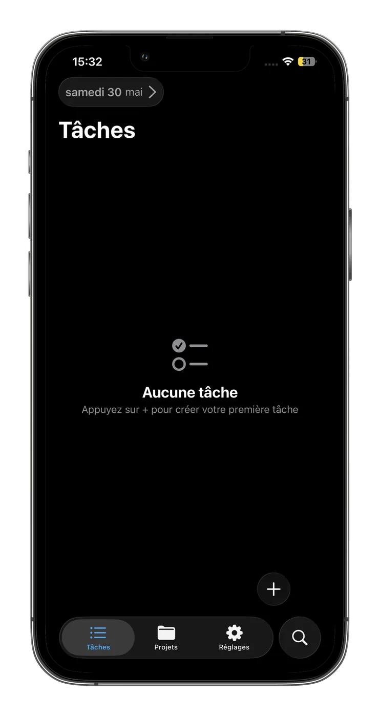 Capture d’écran de Tasks